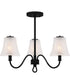 McKinney Extra Large 3-light Semi Flush Mount Matte Black