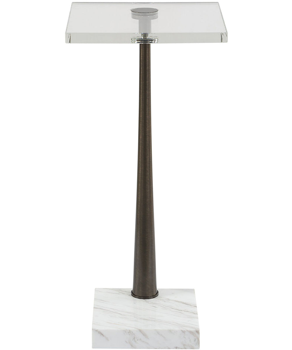 Pelton Marble Glass Drink Table