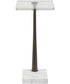 Pelton Marble Glass Drink Table