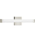 Phase 6.1 24 in. 5CCT Integrated LED Linear Vanity Light Brushed Nickel