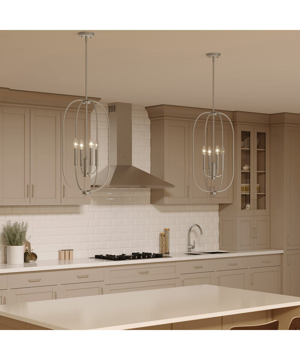 Reines 4-Light Foyer Pendant Brushed Nickel