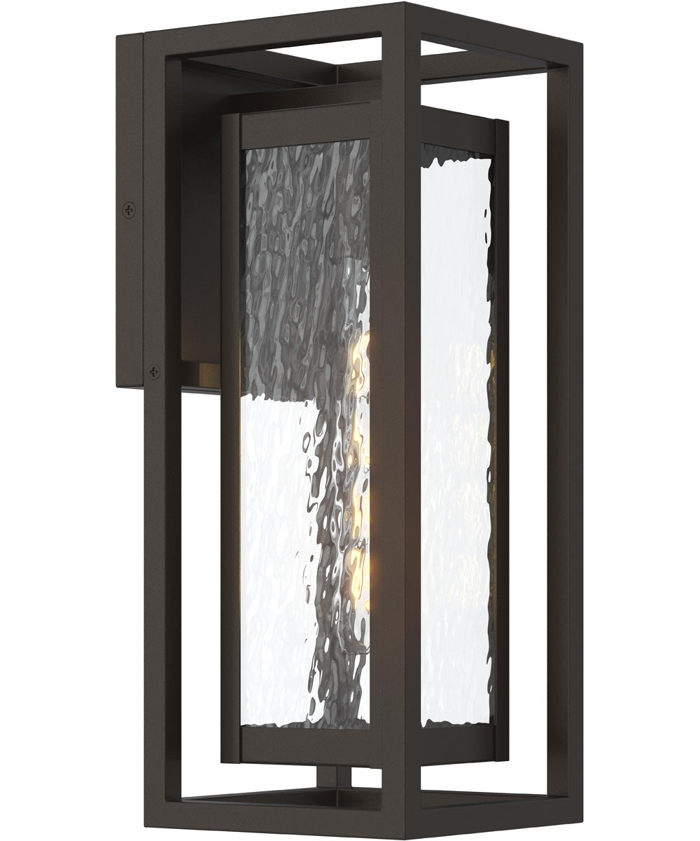 Shaw 15 inch 1 Light Outdoor Wall Light with Clear Glass Antique Bronze