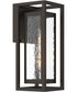 Shaw 15 inch 1 Light Outdoor Wall Light with Clear Glass Antique Bronze