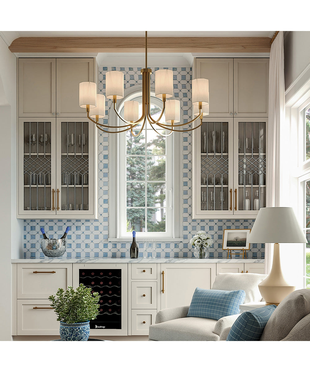 Adrian 8-Light Chandelier Aged Brass