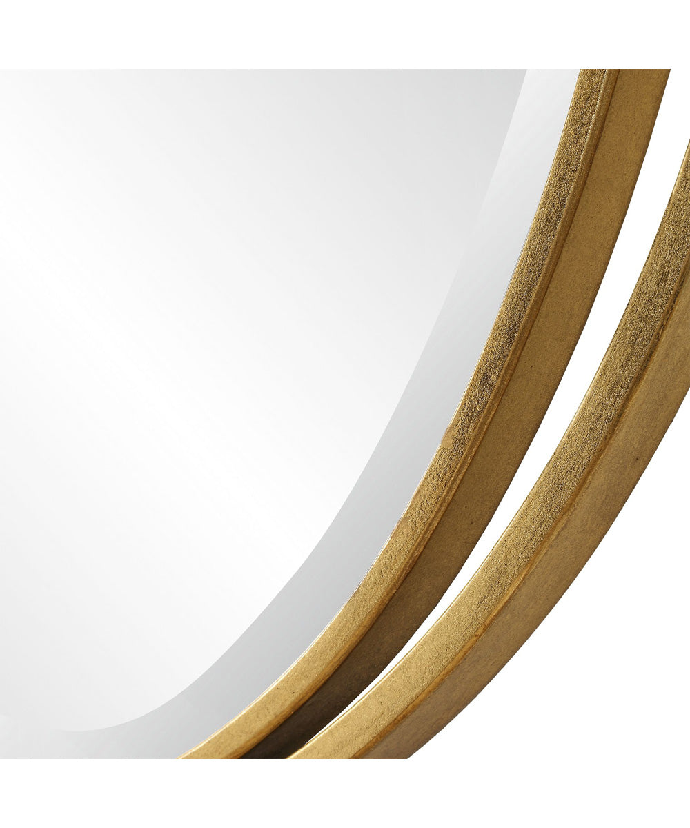 Rhodes Gold Oval Mirror