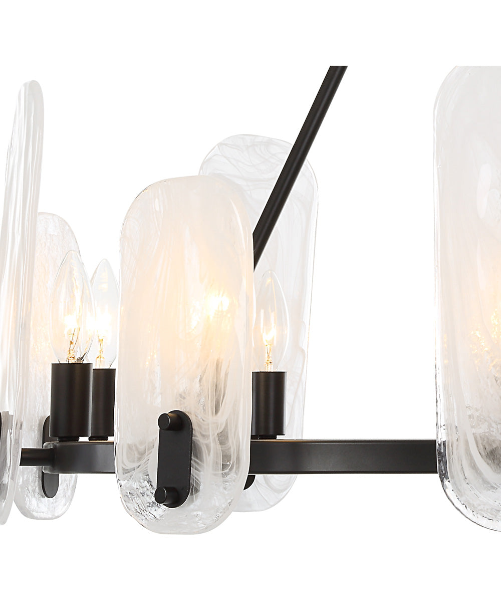 Ellipse 10 Light Dark Bronze Chandelier