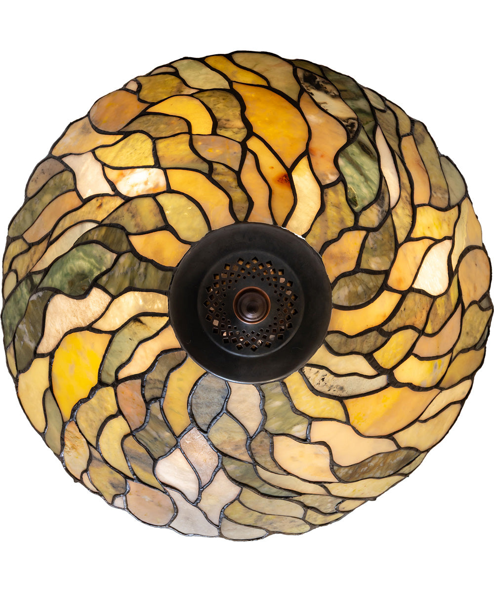 20" Wide Willow Jadestone Flushmount