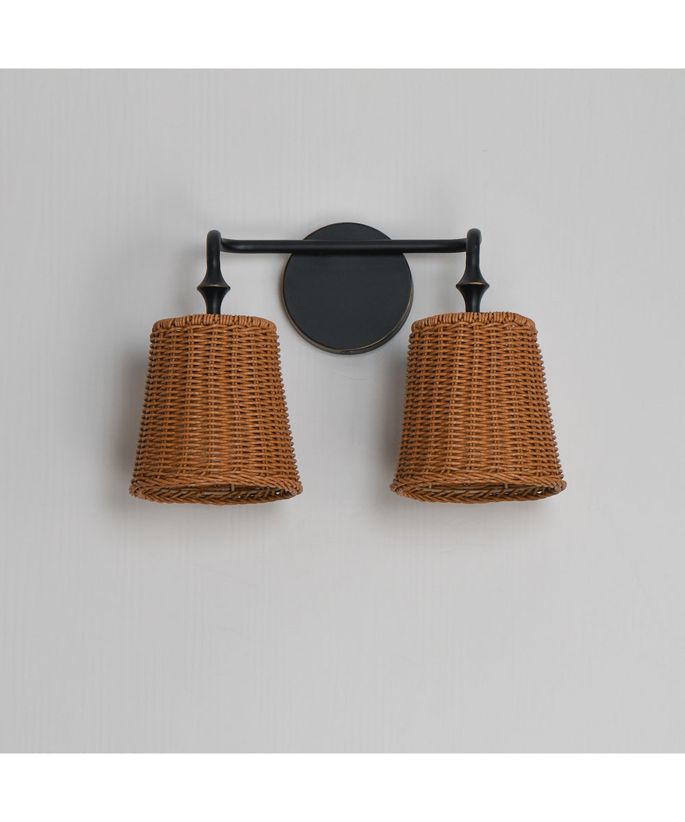 Baja 2-Light Sconce Dark Bronze