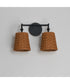 Baja 2-Light Sconce Dark Bronze