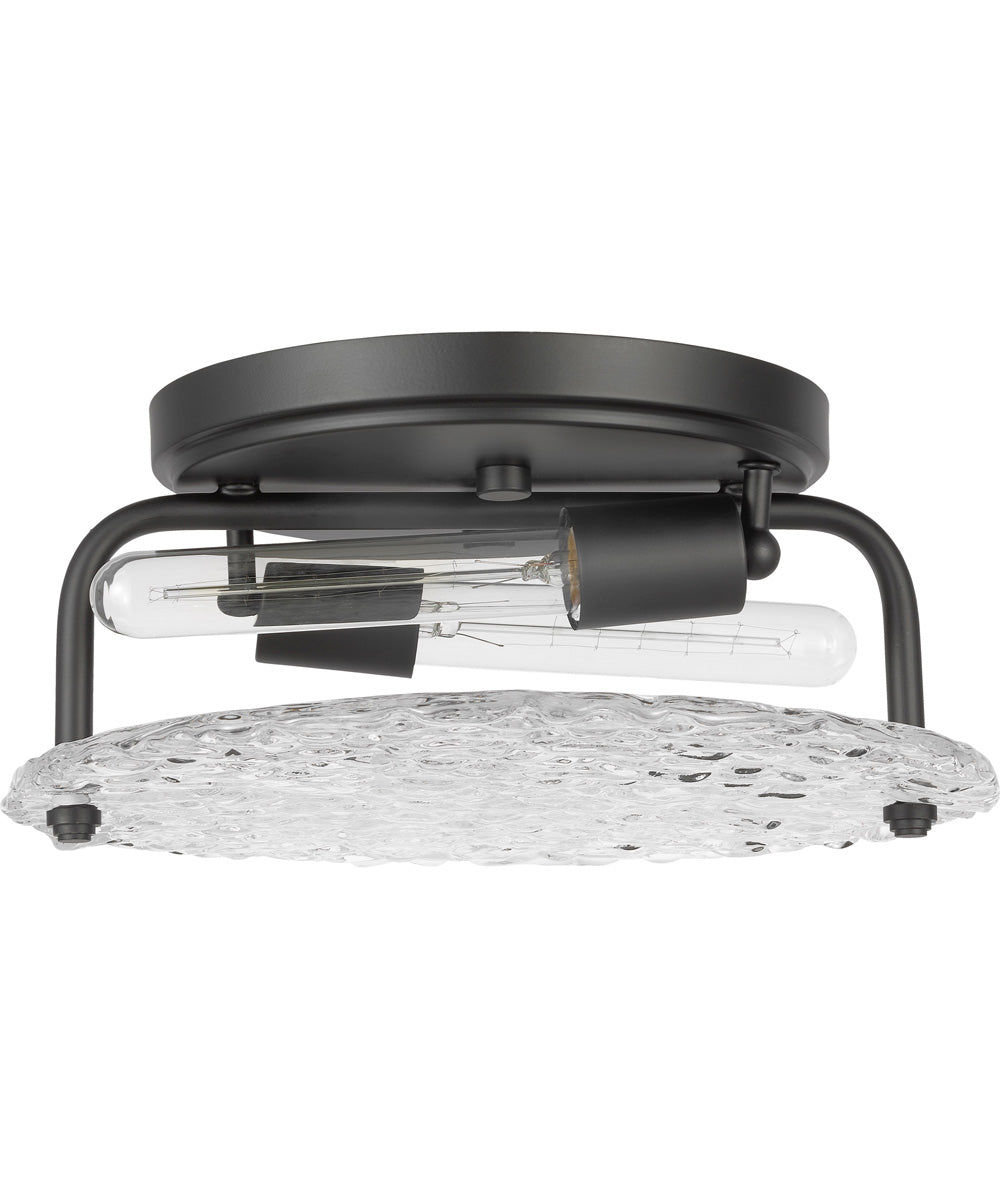 Glacier 2-Light Close-to-Ceiling Matte Black