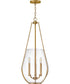Farrin 3-Light Medium Pendant in Lacquered Brass