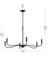 Ilia 6-Light Large Chandelier Matte Black