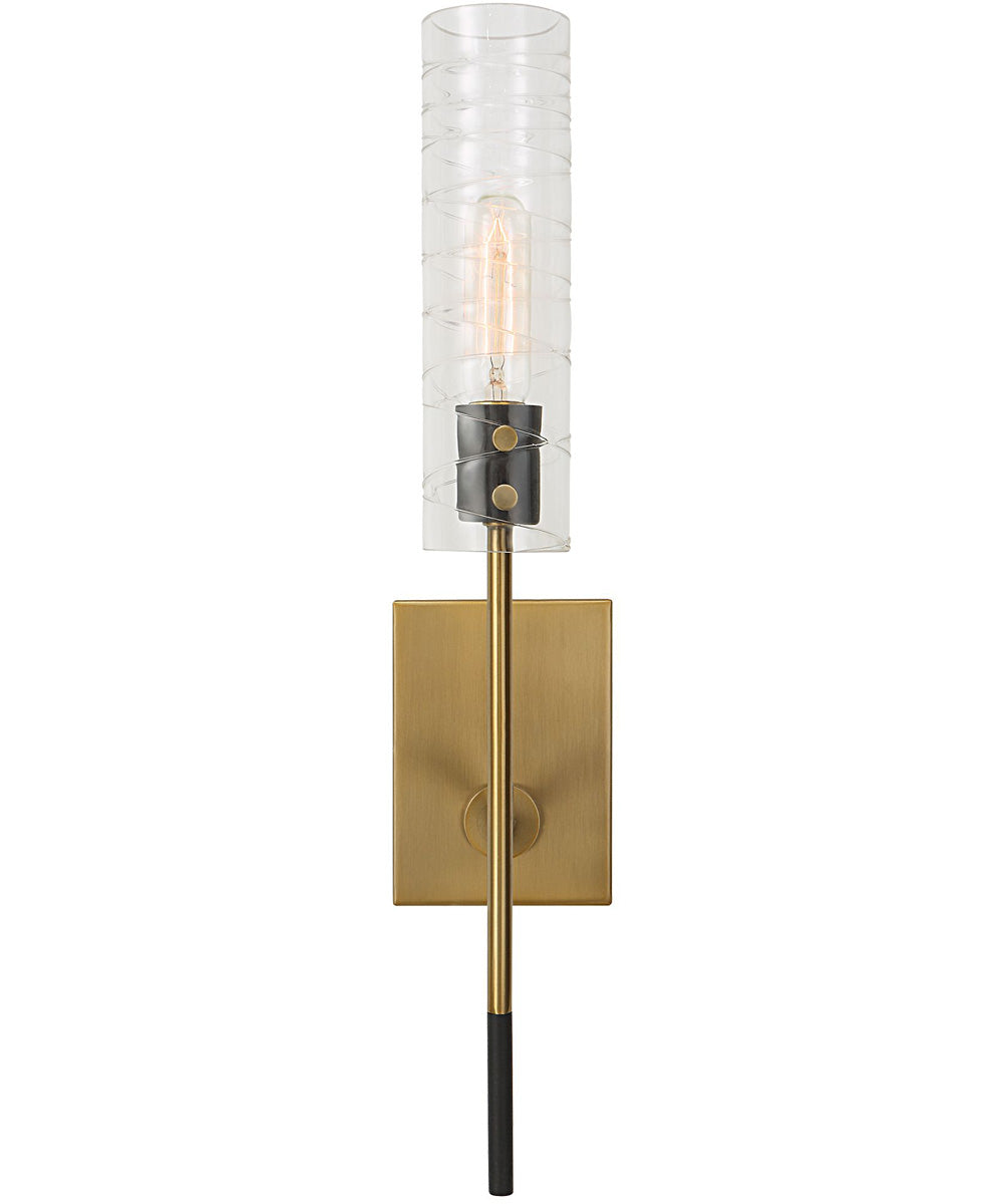 Telesto 1 Light Brass Sconce