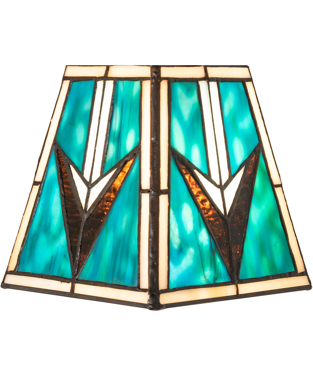 5" Square Valencia Mission Flushmount