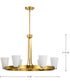 Royale 5-Light Chandelier Burnished Brass