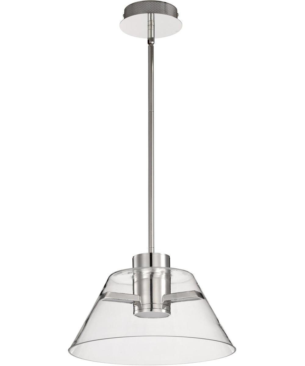 Edmond  Pendant Polished Nickel