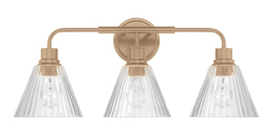 Pleated 3-Light Lighting Premium Bronze