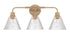 Pleated 3-Light Lighting Premium Bronze