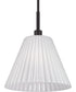 Pleated II 1-Light Lighting Flat Black