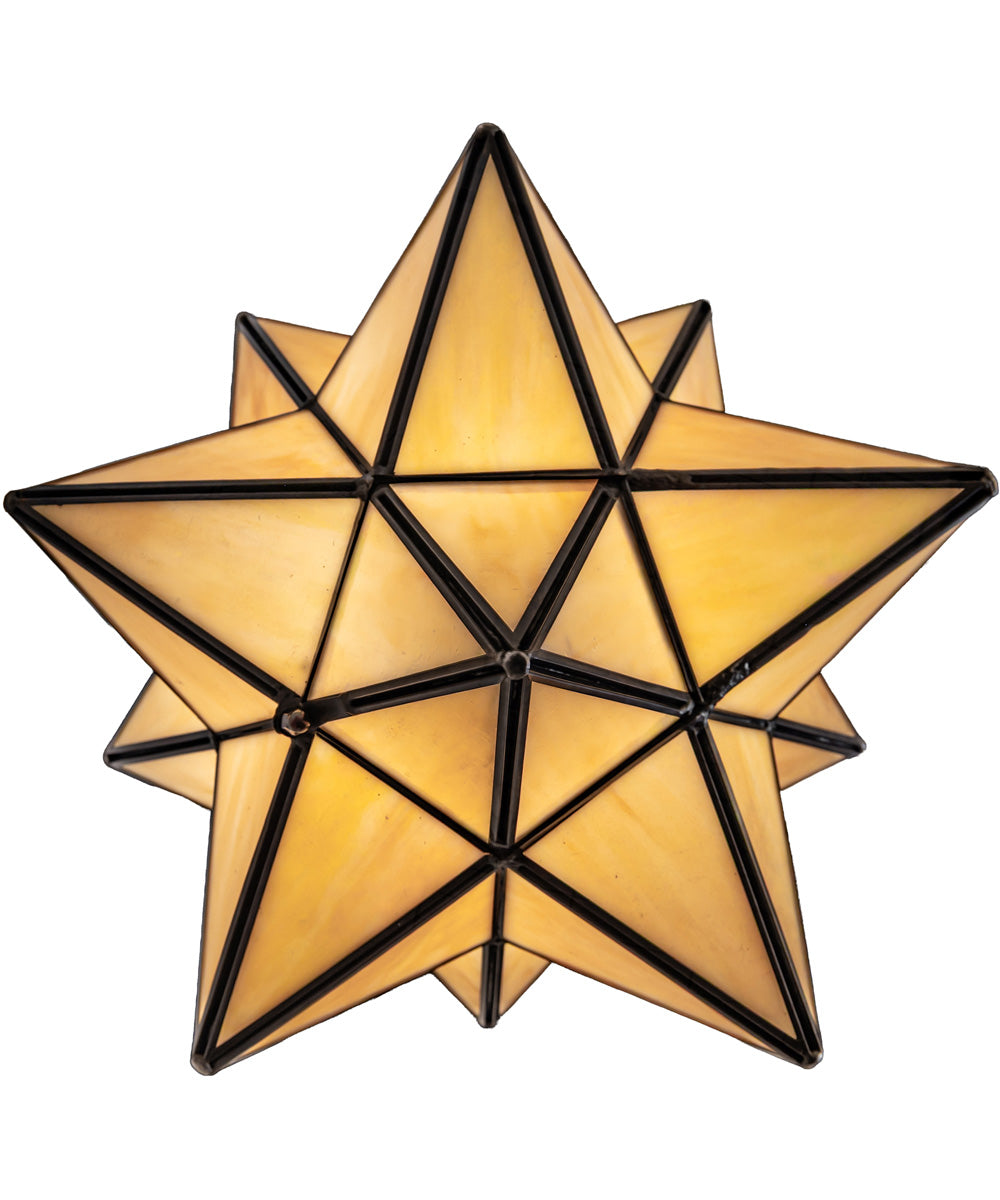 12" Wide Moravian Star Pendant