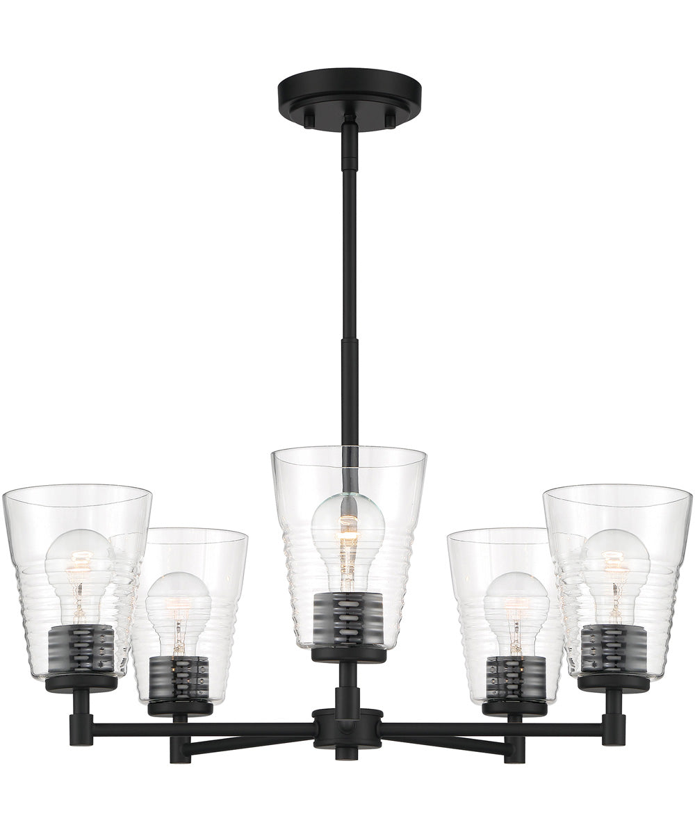 Ingo 5 Light Chandelier Matte Black