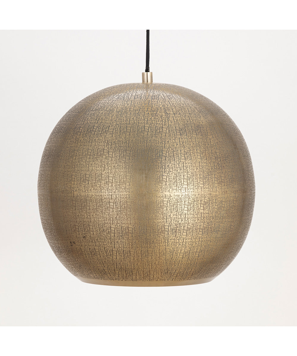 Aurelia 20 inch 1-Light Pendant Weathered Brass