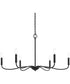 Ilia 6-Light Large Chandelier Matte Black