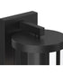 Kagen Large Outdoor Wall Light with Clear Glass Panels Matte Black