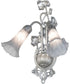 14" Wide Gray Tiffany Pond Lily 2 Light Wall Sconce