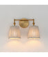 Baja 2-Light Sconce Natural Aged Brass