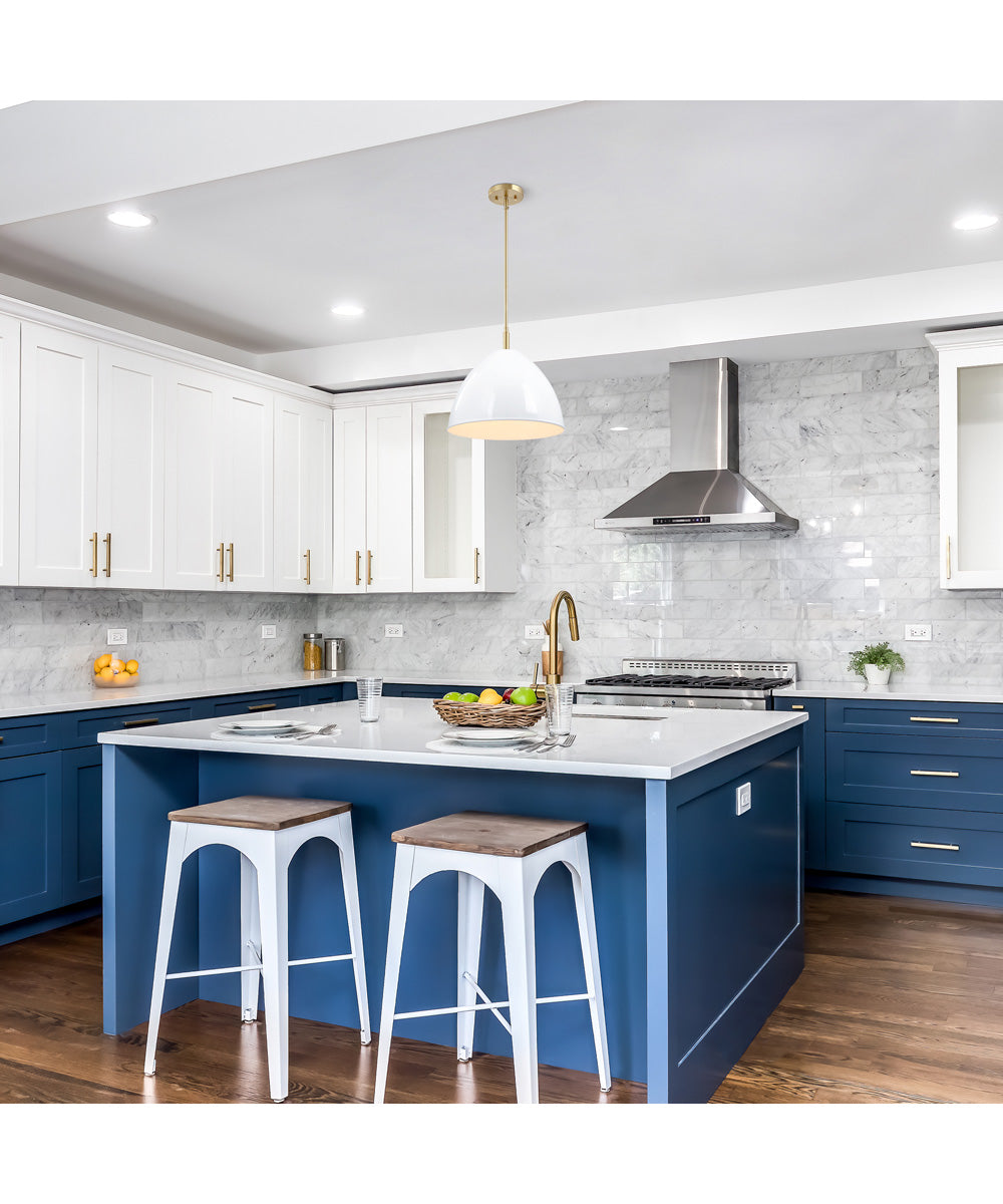 Biba 1 Light Pendant Brushed Gold