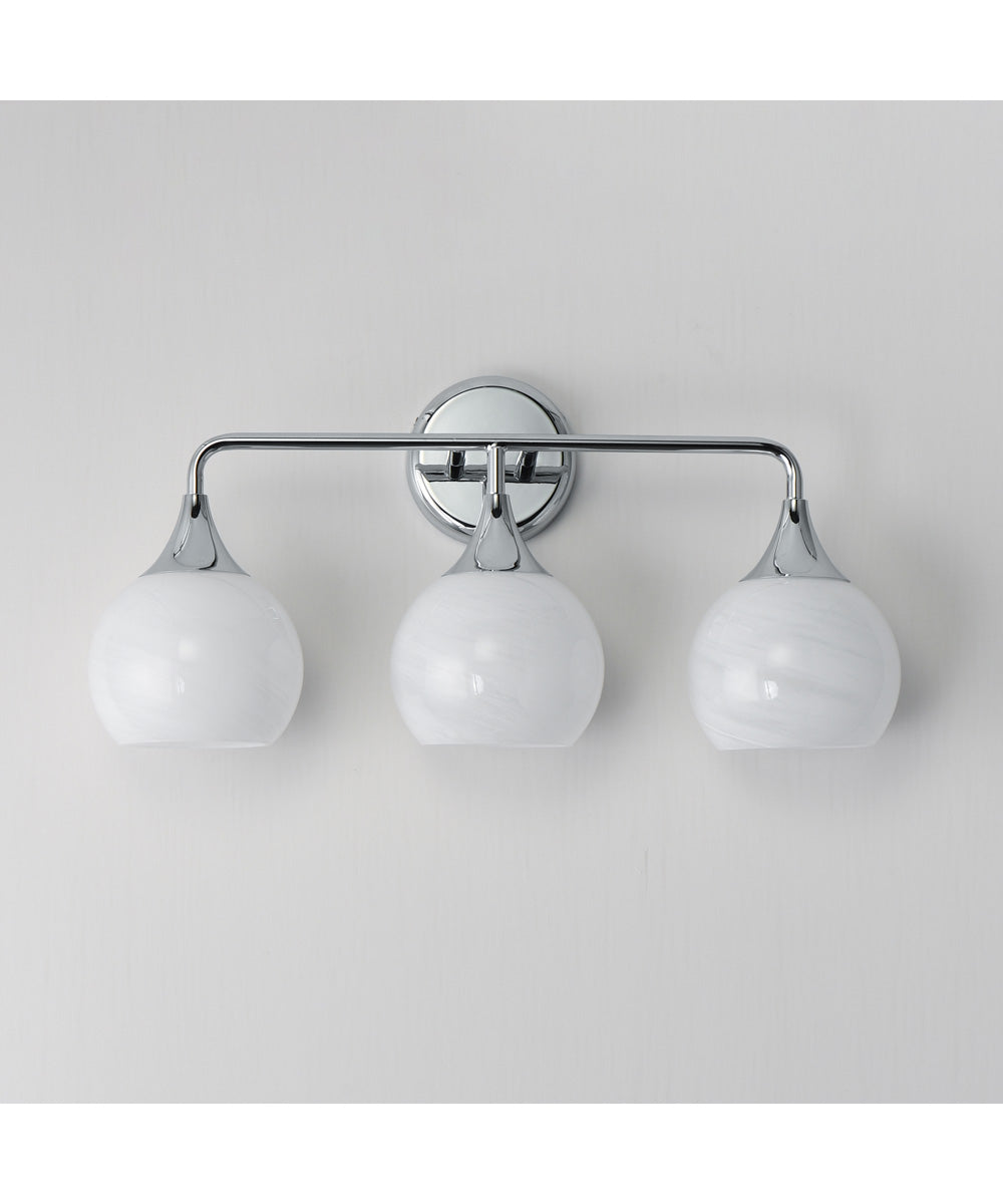 Neve 3-Light Bath Vanity Polished Chrome