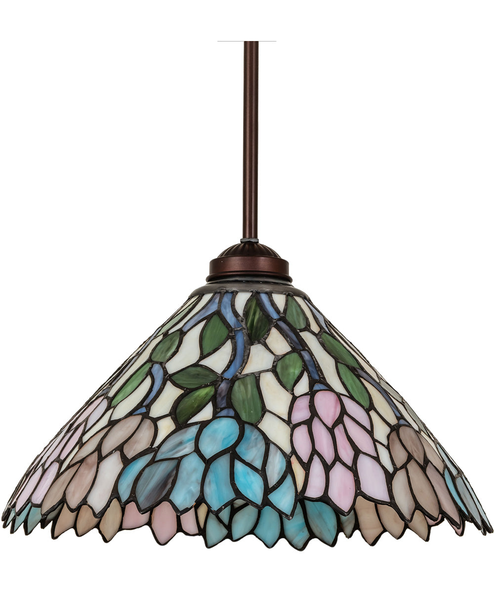 14" Wide Wisteria Pendant