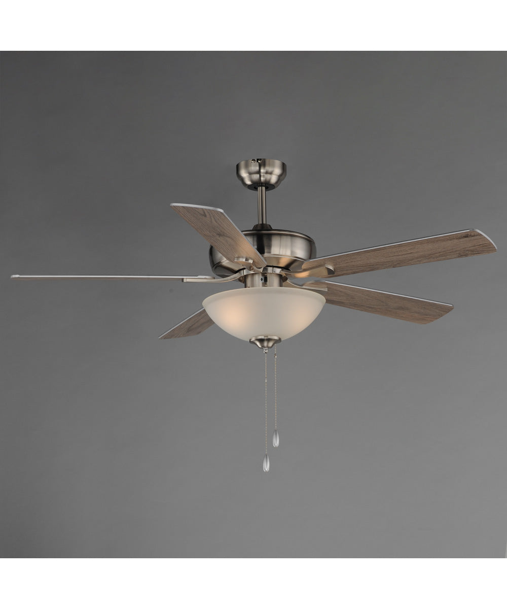 Super-Max 52 inch Ceiling Fan with 2-Light Kit Satin Nickel