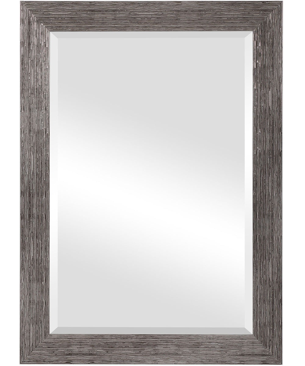 26x36" Wall Mirror Slightly Raised in Silver Tones