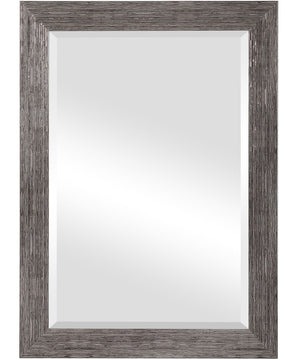 26x36" Wall Mirror Slightly Raised in Silver Tones