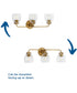 Quillan 3-Light Transitional Bath & Vanity Light Gold Ombre