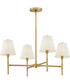Beale 4-Light Medium Single Tier in Lacquered Brass