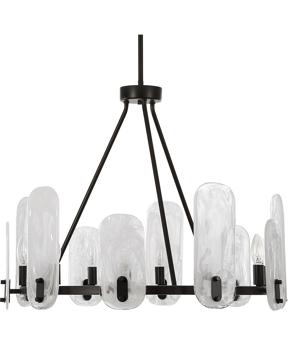 Ellipse 10 Light Dark Bronze Chandelier