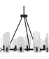 Ellipse 10 Light Dark Bronze Chandelier