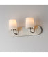 Durham 2-Light Strip Bath Vanity Satin Nickel