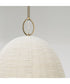 Natalia 1-Light Pendant Aged Brass