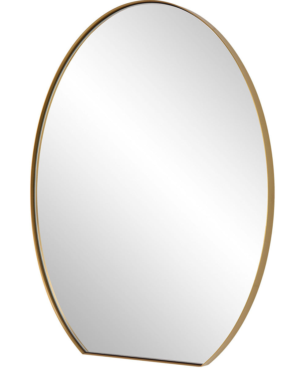 Cabell Brass Oval Mirror