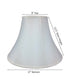 17"W x 13"H White Bell Shantung Shade