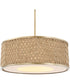 Pinchot 4 Light Rattan Drum Pendant