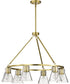 Gianna 6-Light Chandelier Vintage Brass