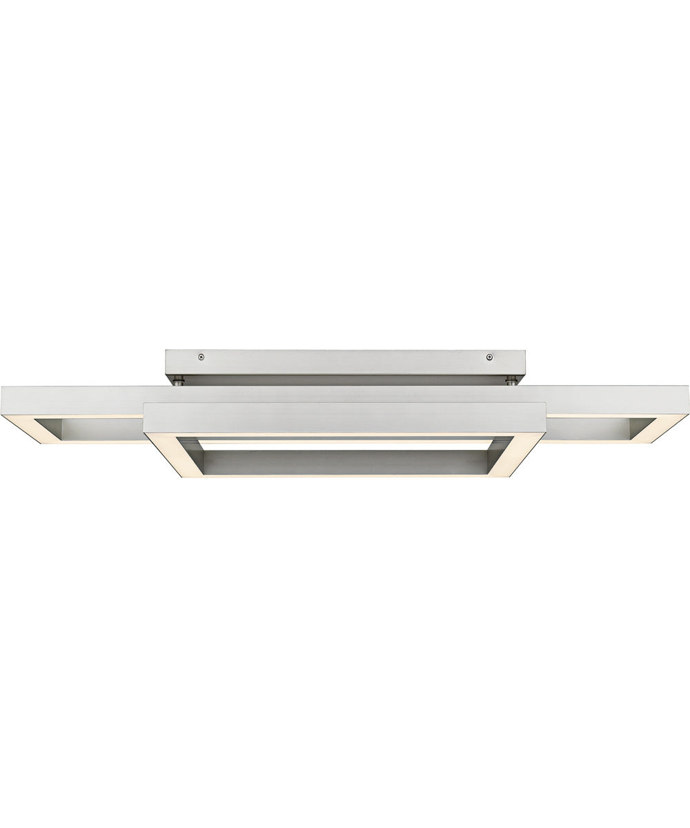 Quoizel Semi-Flush Mount Extra Large Semi Flush Mount Painted Brushed Nickel