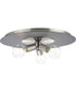 Trimble 3-Light 18" Flush Mount Brushed Nickel