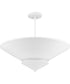 Pinellas 25 in. 4-Light Flush Mount White Plaster