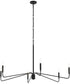 Pilar Extra Large 6-Light Chandelier Matte Black